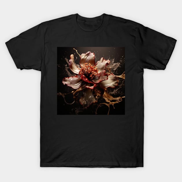 Fluid Blossom Art 3D Digital Art T-Shirt by star trek fanart and more